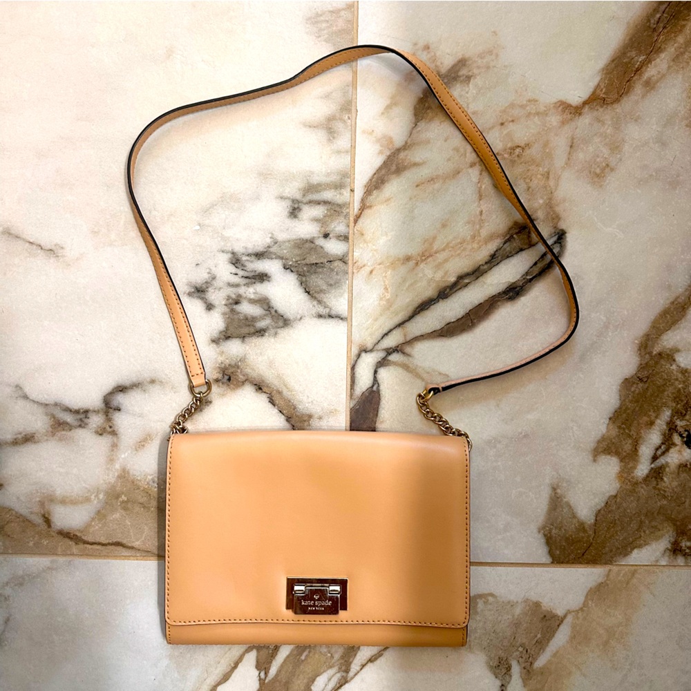 Kate spade ♠️ cross body/ clutch/shoulder bag- Nude
